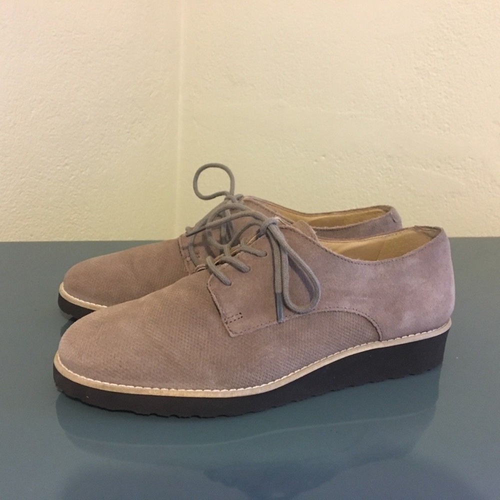 NURTURE Taupe Italian Leather Oxford Shoes 7M